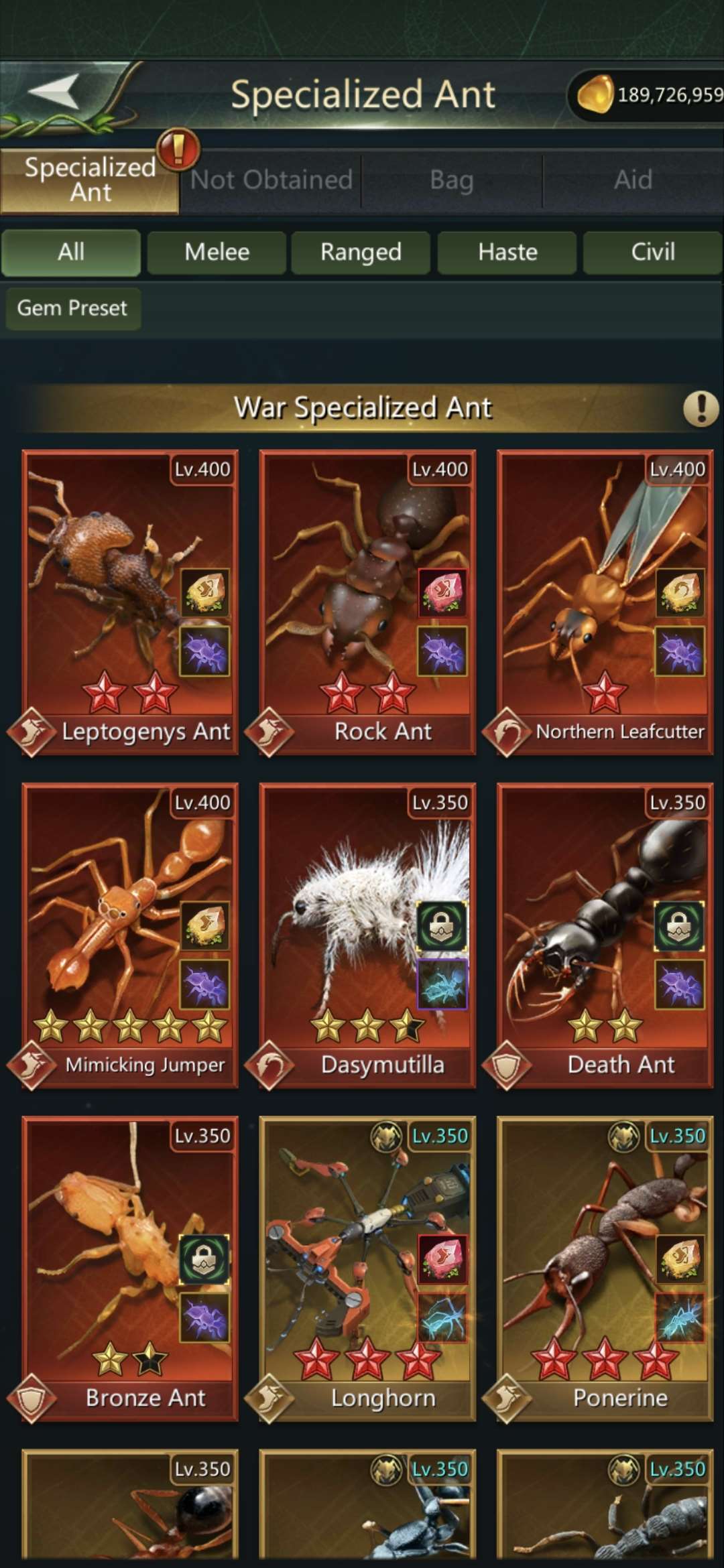 продажа аккаунта к игре Ant Legion